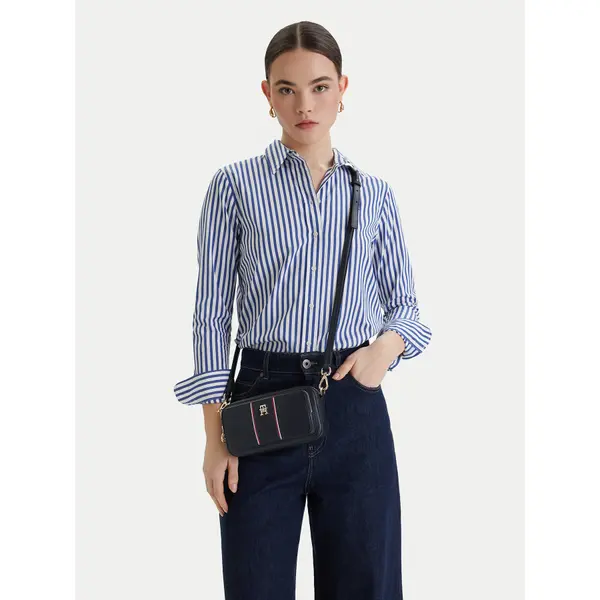 Tommy Hilfiger Torbica Tommy Hilfiger Th Daily Camera Bag Corp AW0AW18640 Tamnoplava