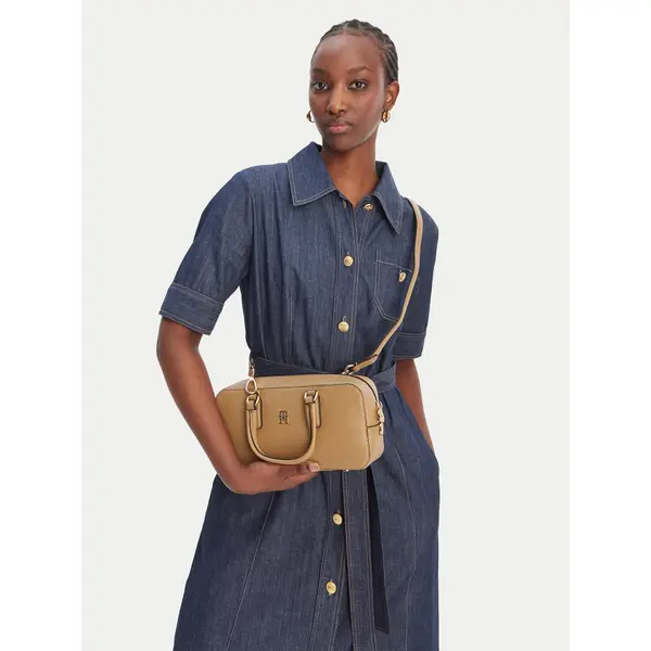 Tommy Hilfiger Torbica Tommy Hilfiger Th Daily Crossover AW0AW18378 Smeđa
