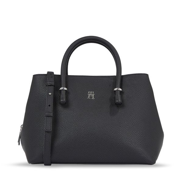 Tommy Hilfiger Torbica Tommy Hilfiger Th Emblem Satchel AW0AW15224 Black BDS