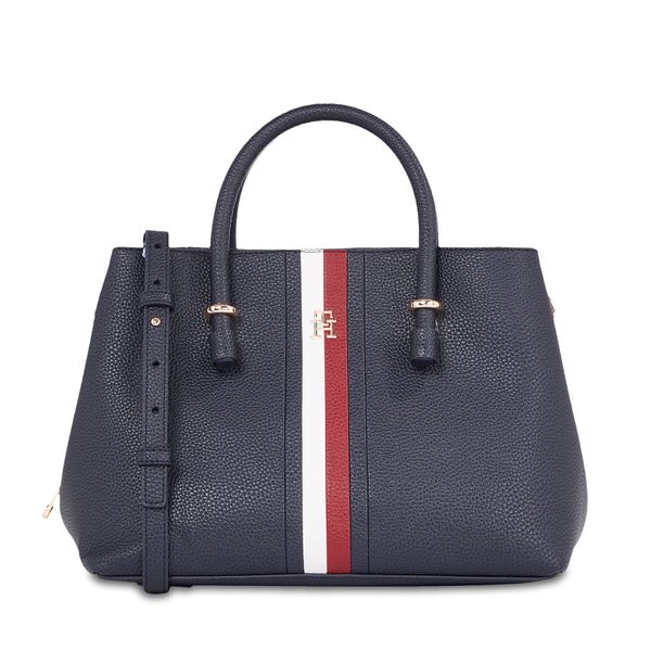 Tommy Hilfiger Torbica Tommy Hilfiger Th Emblem Satchel Corp AW0AW15286 Space Blue DW6
