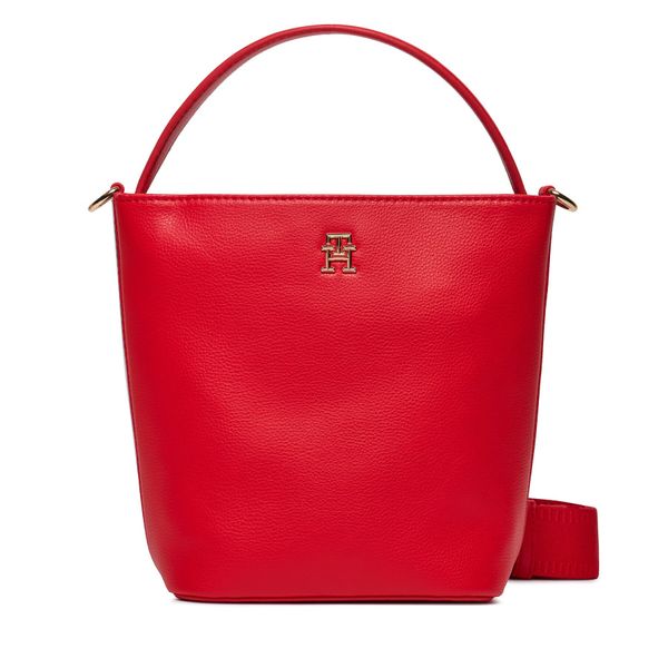 Tommy Hilfiger Torbica Tommy Hilfiger Th Essential Sc Bucket Corp AW0AW15699 Fierce Red XND