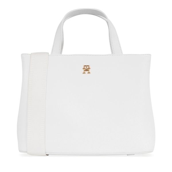 Tommy Hilfiger Torbica Tommy Hilfiger Th Essential Sc Satchel Corp AW0AW16075 Ecru YBL