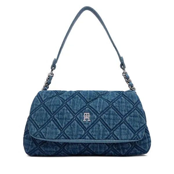 Tommy Hilfiger Torbica Tommy Hilfiger Th Feminine Shoulder Bag Denim AW0AW18865 Plava