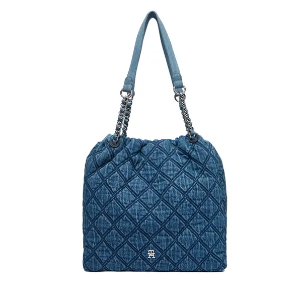 Tommy Hilfiger Torbica Tommy Hilfiger Th Feminine Tote Denim AW0AW18866 Plava
