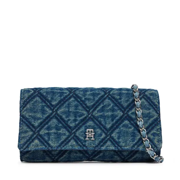 Tommy Hilfiger Torbica Tommy Hilfiger Th Feminine Wallet Chain Denim AW0AW18903 Plava