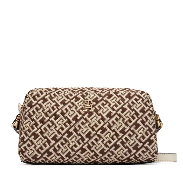 Tommy Hilfiger Torbica Tommy Hilfiger Th Grace Camera Bag Jacquard AW0AW18864 Smeđa