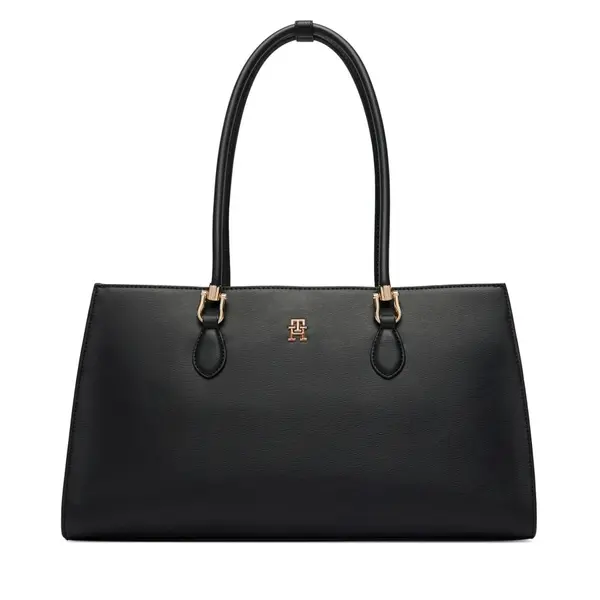 Tommy Hilfiger Torbica Tommy Hilfiger Th Grace Satchel AW0AW18750 Crna