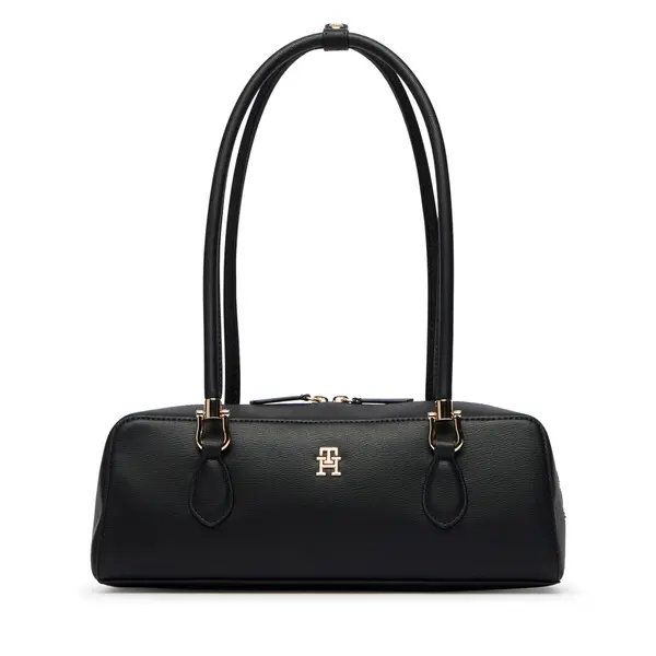 Tommy Hilfiger Torbica Tommy Hilfiger Th Grace Shoulder Bag AW0AW18748 Crna