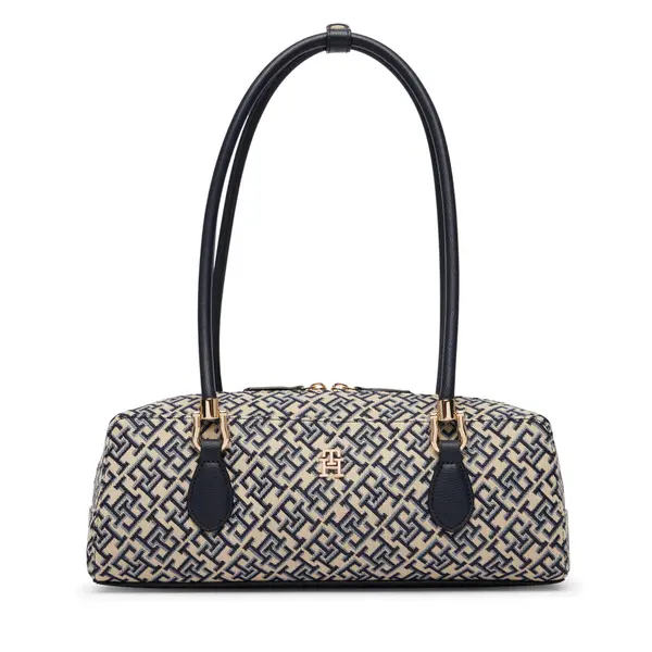 Tommy Hilfiger Torbica Tommy Hilfiger Th Grace Shoulder Bag Jacquard AW0AW18752 Plava