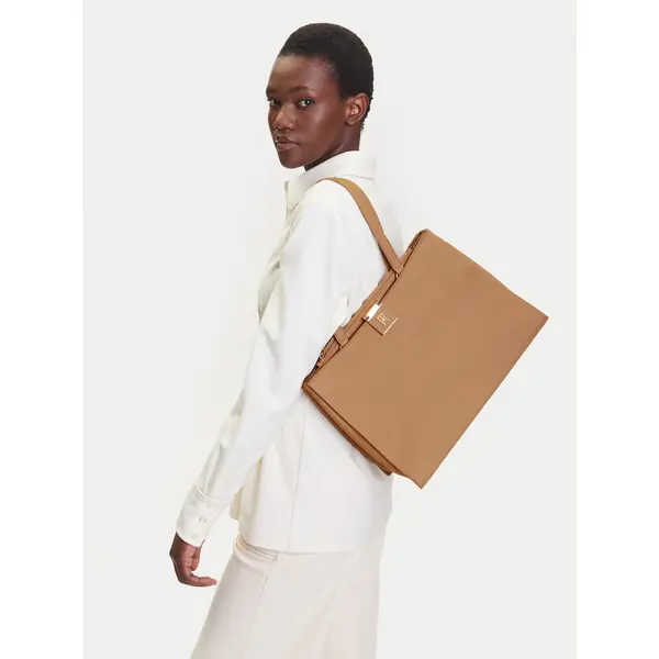 Tommy Hilfiger Torbica Tommy Hilfiger Th Her Tote AW0AW17191 Smeđa