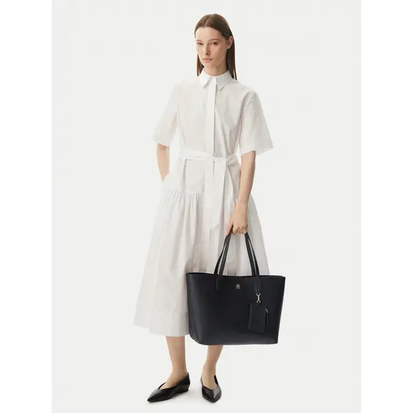 Tommy Hilfiger Torbica Tommy Hilfiger Th Icon Tote AW0AW18724 Crna