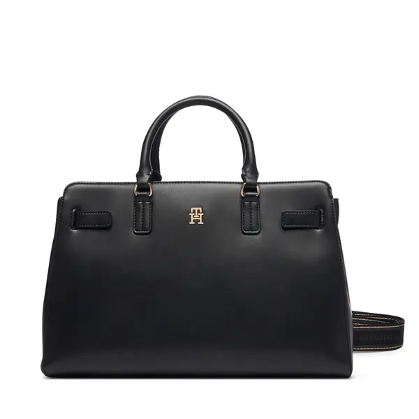 Tommy Hilfiger Torbica Tommy Hilfiger Th Joy Satchel AW0AW19067 Crna