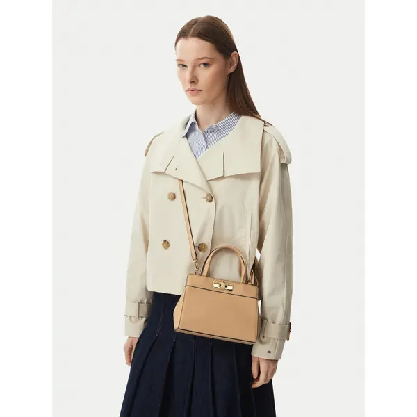 Tommy Hilfiger Torbica Tommy Hilfiger Th Modern Mini Satchel AW0AW18726 Svijetlo smeđa