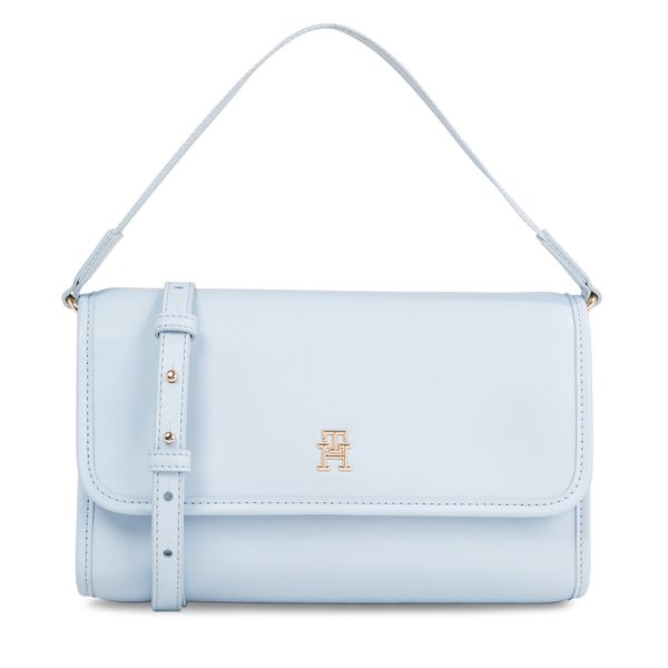 Tommy Hilfiger Torbica Tommy Hilfiger Th Monotype Shoulder Bag AW0AW16162 Breezy Blue C1O