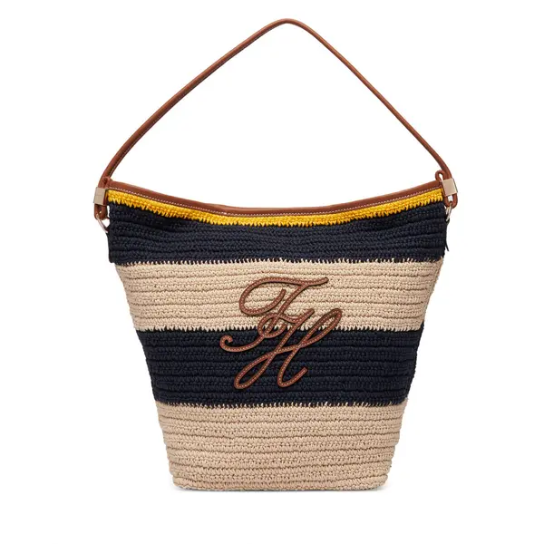 Tommy Hilfiger Torbica Tommy Hilfiger Th Nautical Bucket Crochet Str AW0AW18814 Šarena
