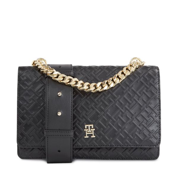 Tommy Hilfiger Torbica Tommy Hilfiger Th Refined Med Crossover Mono AW0AW16108 Black BDS