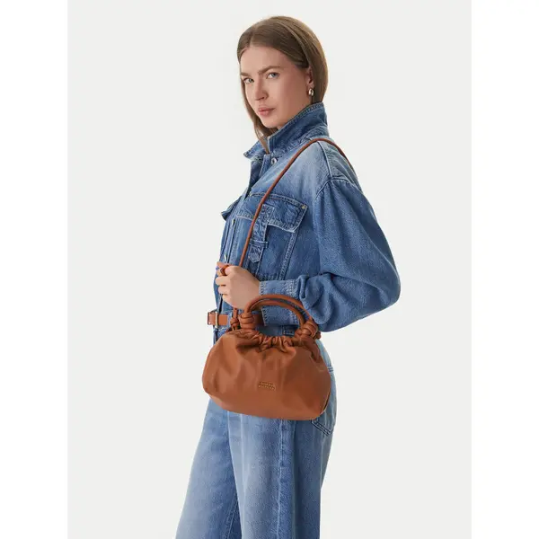 Tommy Hilfiger Torbica Tommy Hilfiger Th Soft Leather Med Crossover AW0AW18369 Smeđa