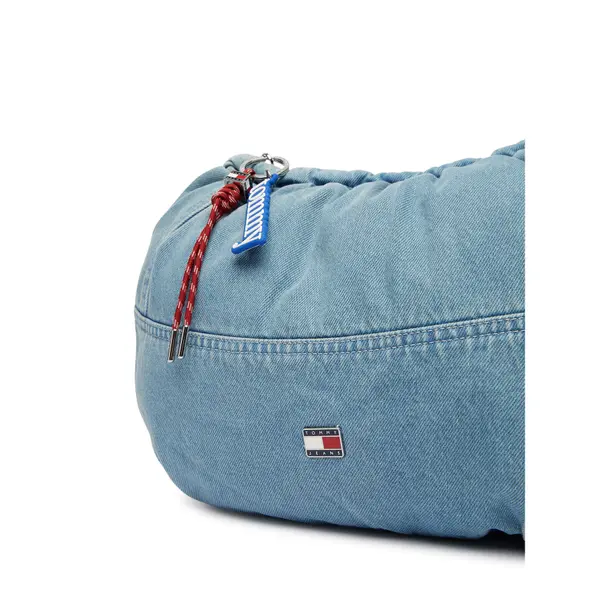 Tommy Hilfiger Torbica Tommy Hilfiger Tjw Icon Charms Denim Hobo AW0AW19259 Plava