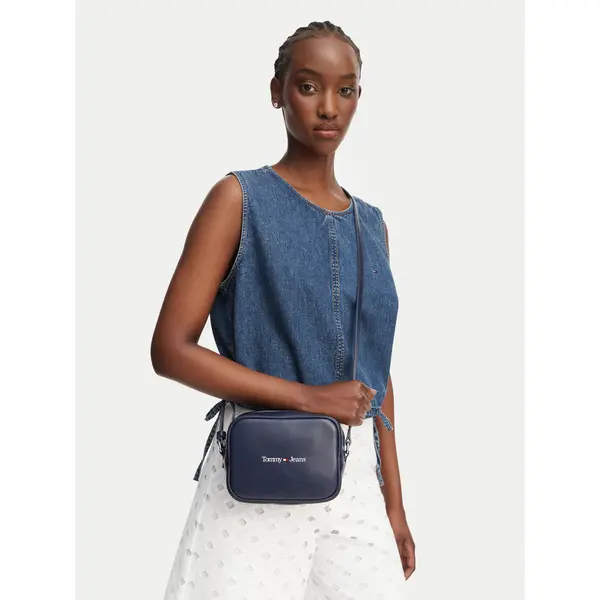 Tommy Jeans Torbica Tommy Jeans Camera Bag AW0AW15029 Tamnoplava