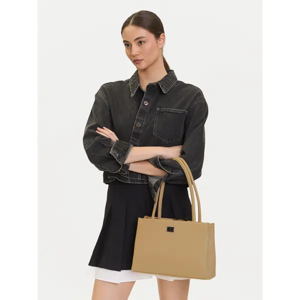 Tommy Jeans Torbica Tommy Jeans Tjw American Cool Med Tote AW0AW17297 Bež