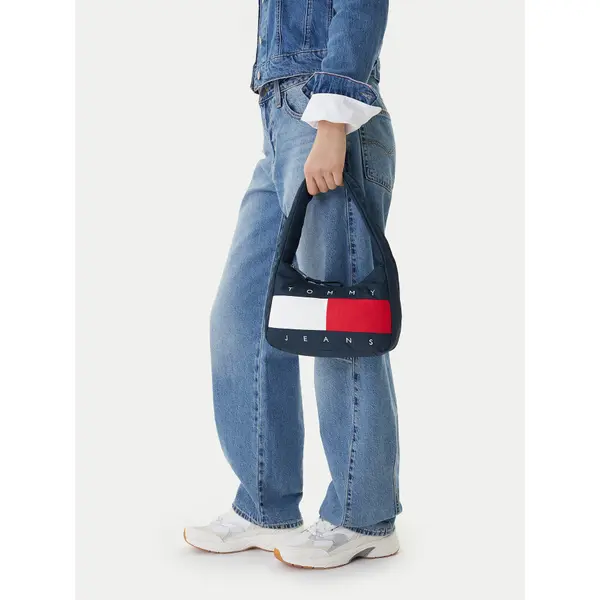 Tommy Jeans Torbica Tommy Jeans Tjw Archive Shoulder Bag AW0AW18074 Tamnoplava