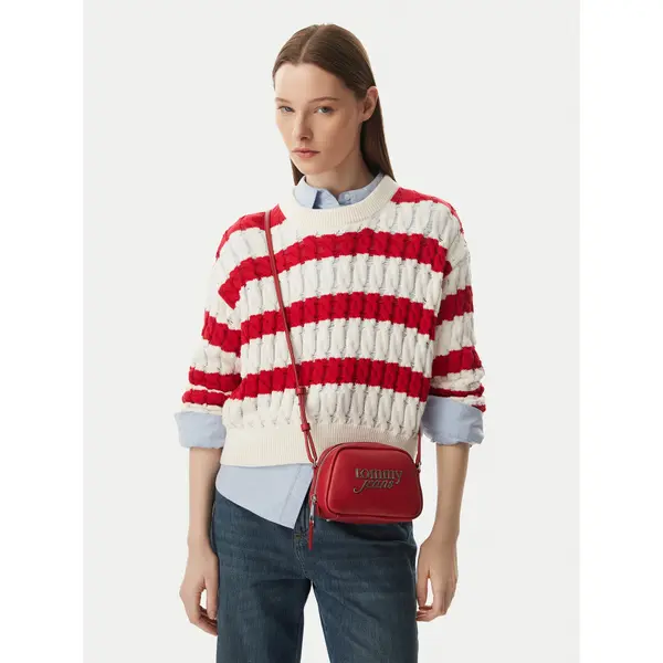Tommy Jeans Torbica Tommy Jeans Tjw Bold Camera Bag AW0AW18785 Smeđa