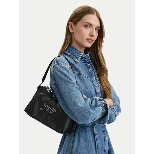 Tommy Jeans Torbica Tommy Jeans Tjw Bold Shoulder Bag AW0AW18468 Crna