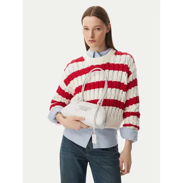 Tommy Jeans Torbica Tommy Jeans Tjw Bold Shoulder Bag AW0AW18787 Bijela