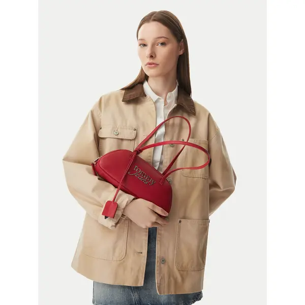 Tommy Jeans Torbica Tommy Jeans Tjw Bold Shoulder Bag AW0AW18787 Smeđa