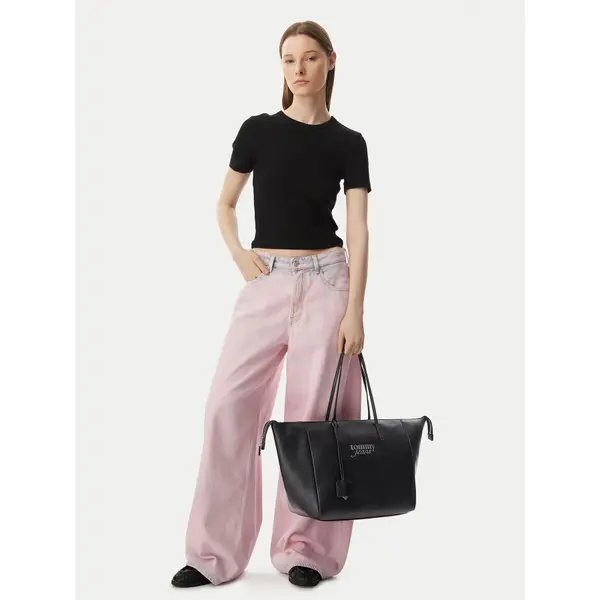 Tommy Jeans Torbica Tommy Jeans Tjw Bold Tote AW0AW18786 Crna