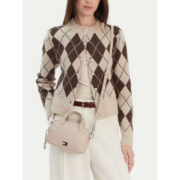 Tommy Jeans Torbica Tommy Jeans Tjw City Trunk Crossover AW0AW18084 Bež
