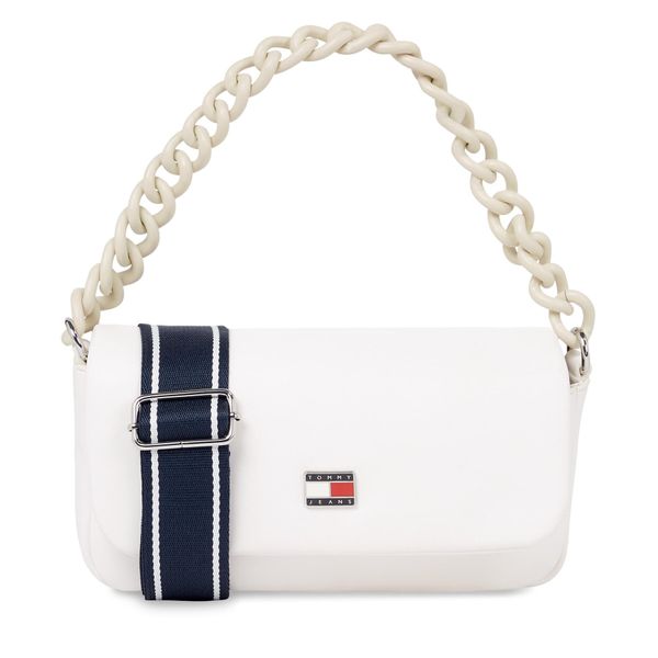 Tommy Jeans Torbica Tommy Jeans Tjw City-Wide Flap Crossover AW0AW15936 Ancient White YBH
