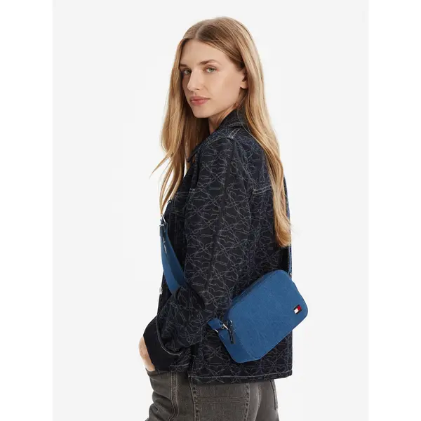Tommy Jeans Torbica Tommy Jeans Tjw Cool Denim Camera Bag AW0AW17874 Plava