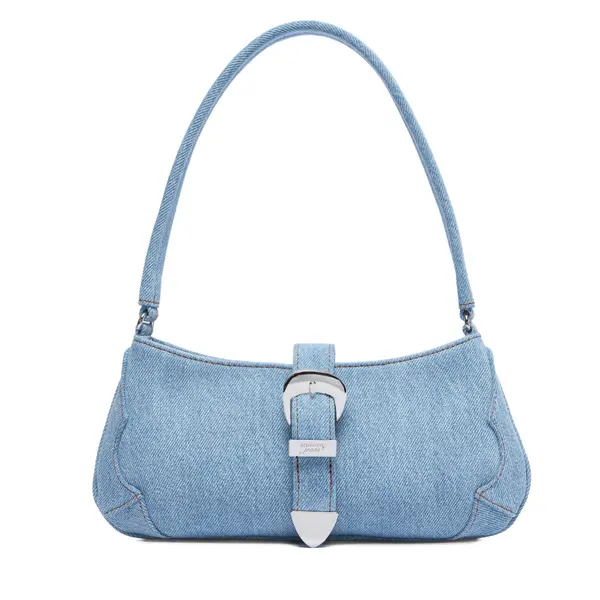 Tommy Jeans Torbica Tommy Jeans Tjw Cool Denim Shoulder Bag AW0AW18878 Plava