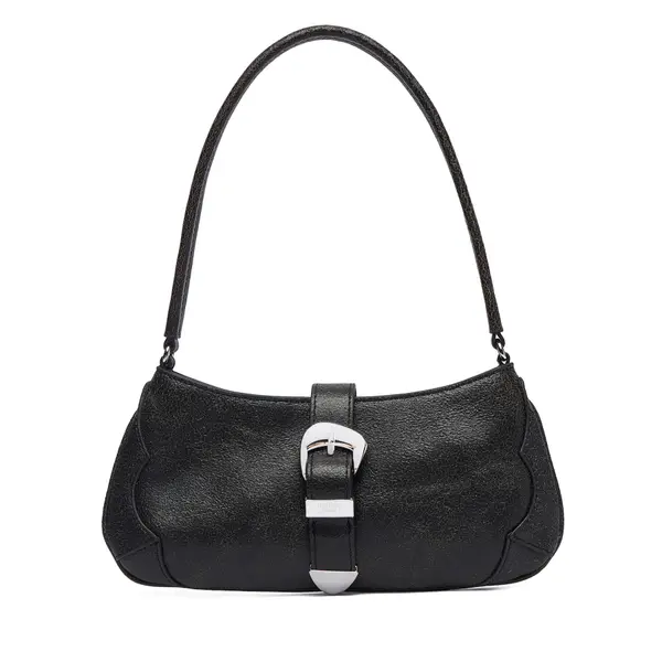 Tommy Jeans Torbica Tommy Jeans Tjw Cool Leather Shoulder Bag AW0AW18788 Crna