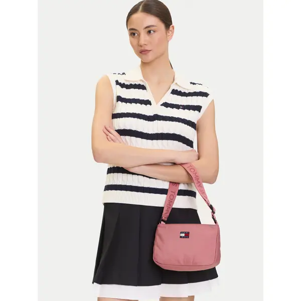 Tommy Jeans Torbica Tommy Jeans Tjw Daily Shoulder Bag AW0AW17544 Ružičasta
