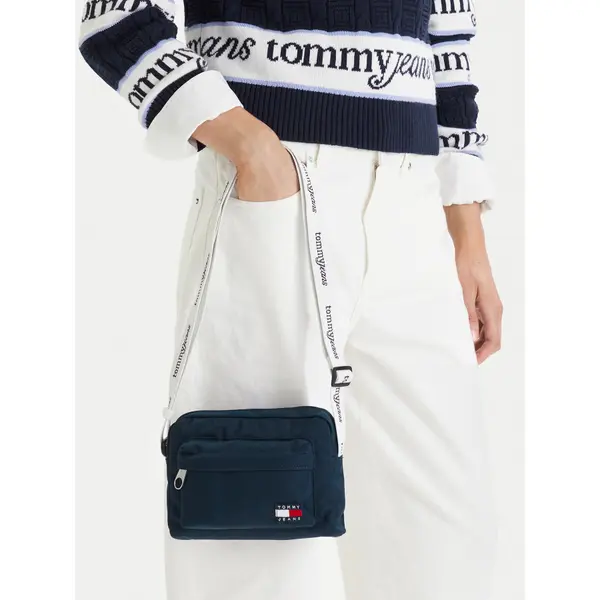 Tommy Jeans Torbica Tommy Jeans Tjw Ess Daily Crossover AW0AW18462 Écru