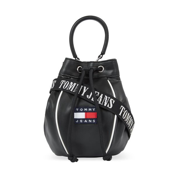 Tommy Jeans Torbica Tommy Jeans Tjw Heritage Bucket Bag AW0AW15437 Black BDS