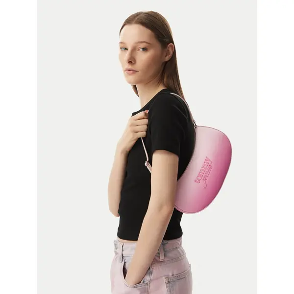 Tommy Jeans Torbica Tommy Jeans Tjw Must Degrade Shoulder Bag AW0AW18774 Svijetlo roza