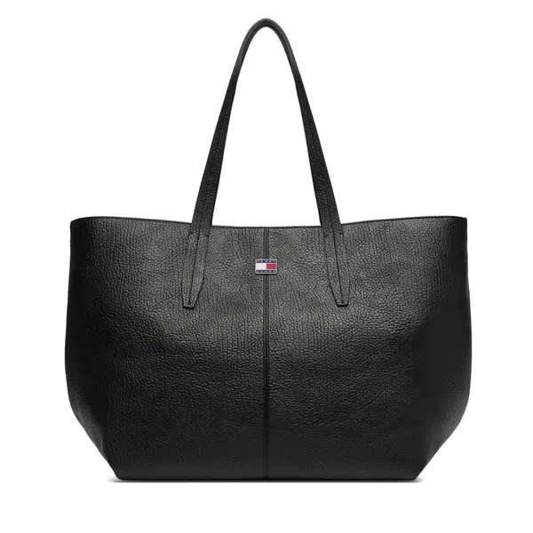 Tommy Jeans Torbica Tommy Jeans Tjw Slouchy City Tote AW0AW18789 Crna
