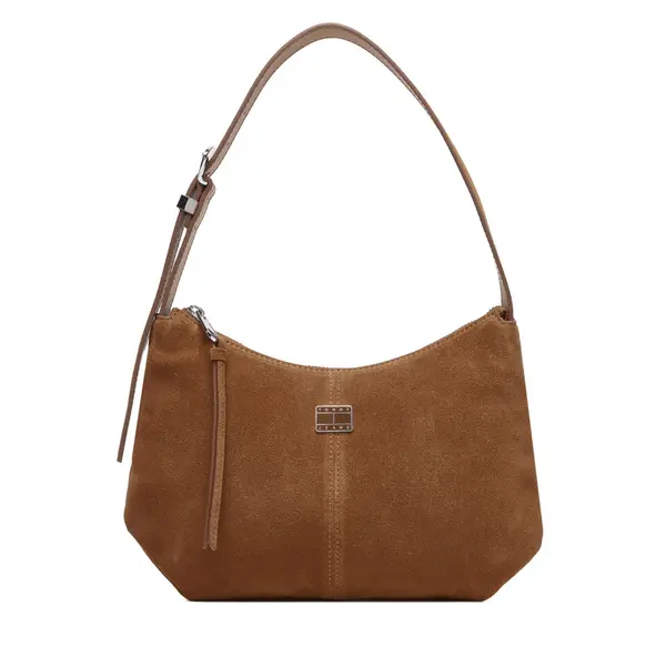Tommy Jeans Torbica Tommy Jeans Tjw Slouchy Suede Shoulder Bag AW0AW18859 Smeđa