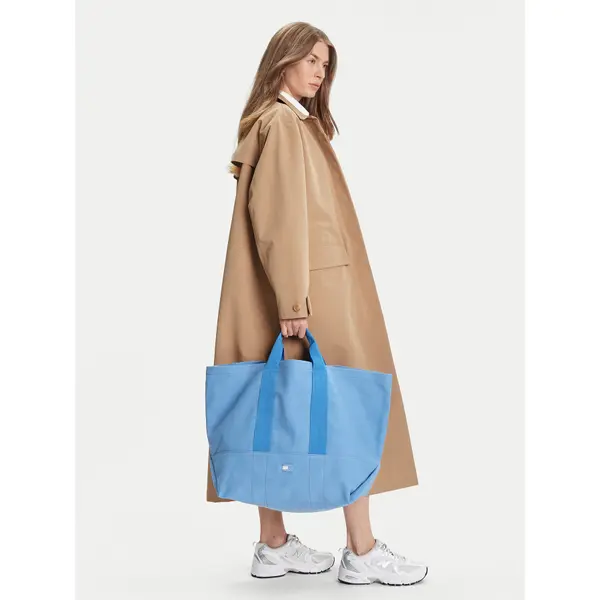 Tommy Jeans Torbica Tommy Jeans Tjw Tote Edition Canvas AW0AW17542 Plava