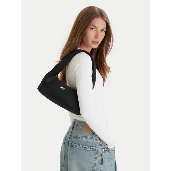 Tommy Jeans Torbica Tommy Jeans Tjw Urban Nylon Shoulder Bag AW0AW17886 Crna