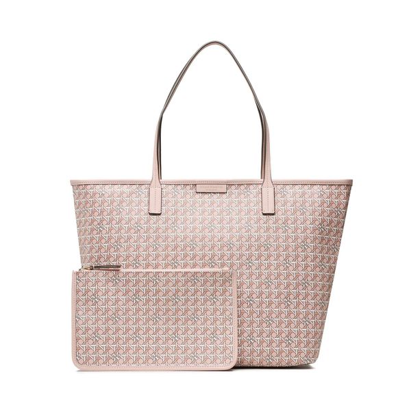 Tory Burch Torbica Tory Burch Basketweave Tote 145634 Winter Peach 650
