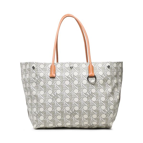 Tory Burch Torbica Tory Burch Canvas Basketweave Tote 139623 New Ivory Basketweave 100