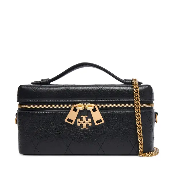 TORY BURCH Torbica Tory Burch Charlie Quilted East-West 186036 Crna