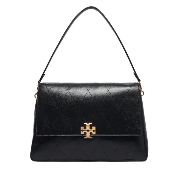 TORY BURCH Torbica Tory Burch Charlie Quilted Large Shoulder Bag 185805 Crna