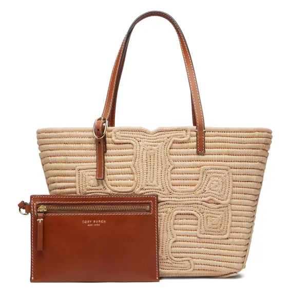 TORY BURCH Torbica Tory Burch Ella 183825 Svijetlo bež