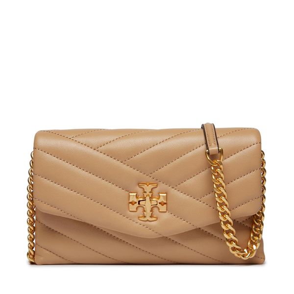 Tory Burch Torbica Tory Burch Kira Chevron Chain Wallet 90343 Desert Dune 251