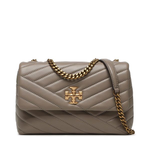 Tory Burch Torbica Tory Burch Kira Chevron Small Convertible Shoulder Bag 90452 Gray Heron 082